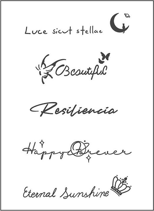 Artistical Handwriting Semi-Permanent Tattoo